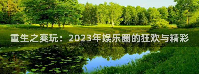 辉达平台注册入口与教程：重生之爽玩：2023年娱乐圈的狂欢与精彩